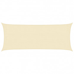Żagiel przeciwsłoneczny, 160 g/m², kremowy, 2x5 m, HDPE