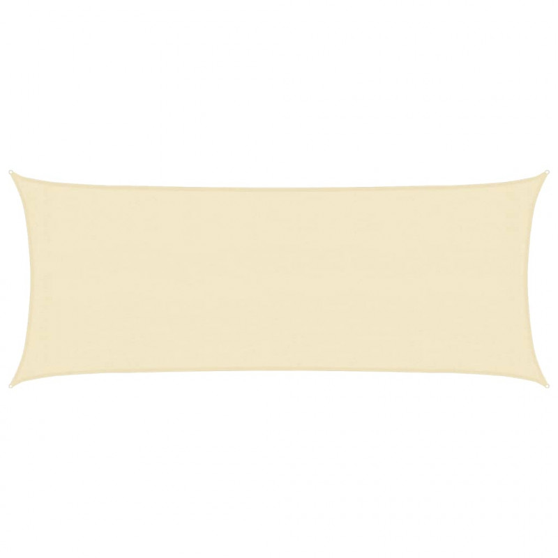Żagiel przeciwsłoneczny, 160 g/m², kremowy, 2x5 m, HDPE