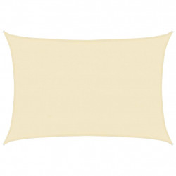 Żagiel przeciwsłoneczny, 160 g/m², kremowy, 4x5 m, HDPE