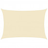 Żagiel przeciwsłoneczny, 160 g/m², kremowy, 4x5 m, HDPE
