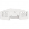 Namiot imprezowy ze ściankami, 4x6 m, biały, 90 g/m²