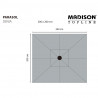 Madison Parasol ogrodowy Denia, 200x200 cm, zielony