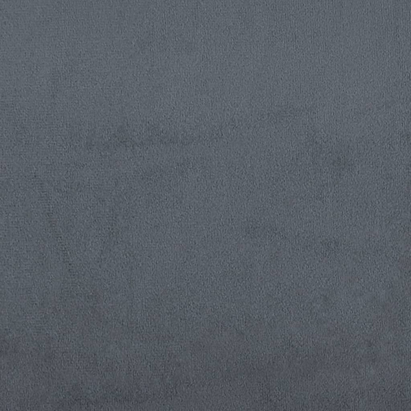 3-osobowa sofa z podnóżkiem, ciemnoszary, 180 cm, aksamit