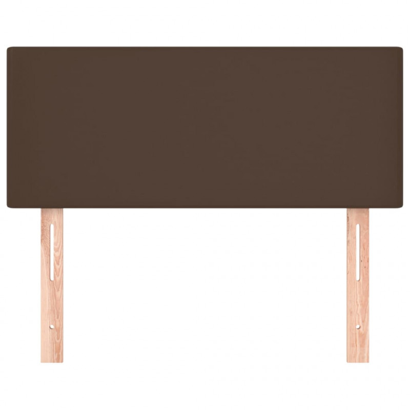 Zagłówek do łóżka, brązowy, 80x5x78/88 cm, sztuczna skóra