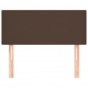 Zagłówek do łóżka, brązowy, 80x5x78/88 cm, sztuczna skóra