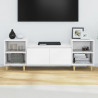 Szafka pod TV, biała, 80x36x50 cm, materiał drewnopochodny