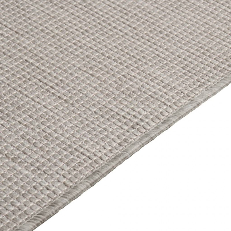 Dywan zewnętrzny o płaskim splocie, 120x170 cm, taupe