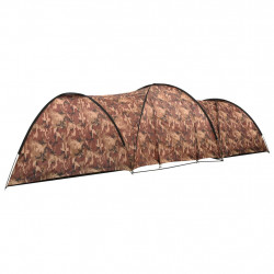 Namiot turystyczny typu igloo, 650x240x190 cm, 8-os., moro