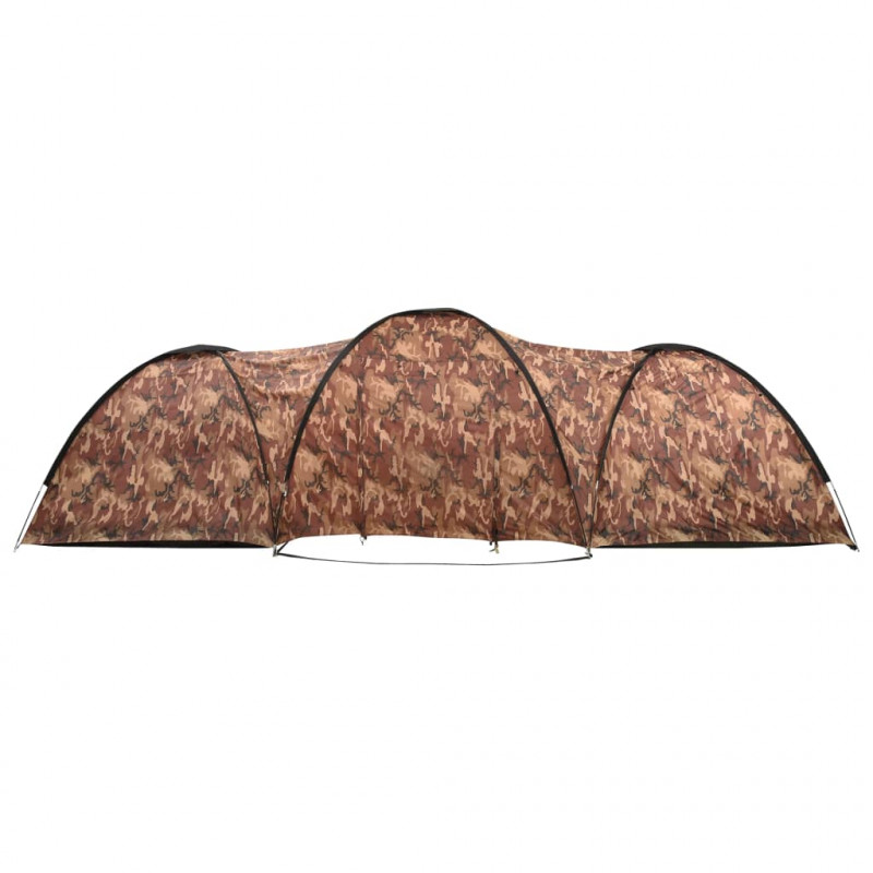Namiot turystyczny typu igloo, 650x240x190 cm, 8-os., moro
