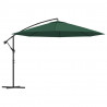 Parasol na wysięgniku 3,5 m, zielony