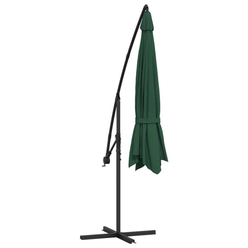 Parasol na wysięgniku 3,5 m, zielony