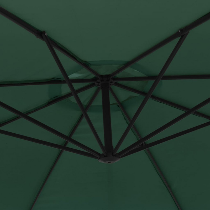 Parasol na wysięgniku 3,5 m, zielony