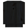 Szafka pod telewizor, czarna, 74x34x40 cm, lite drewno sosnowe