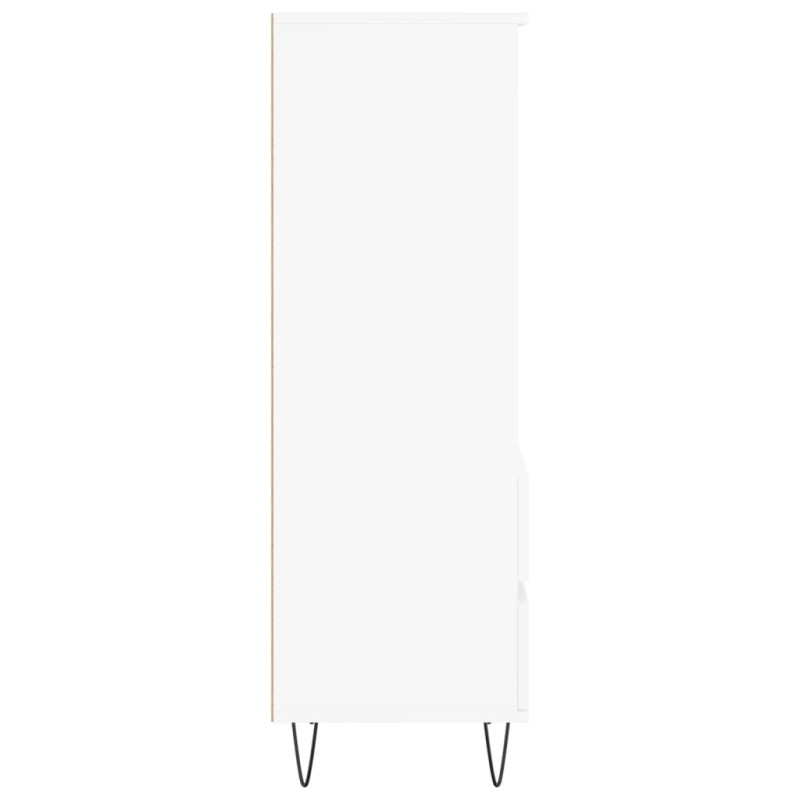 Wysoka szafka, biała, 40x36x110 cm,materiał drewnopochodny