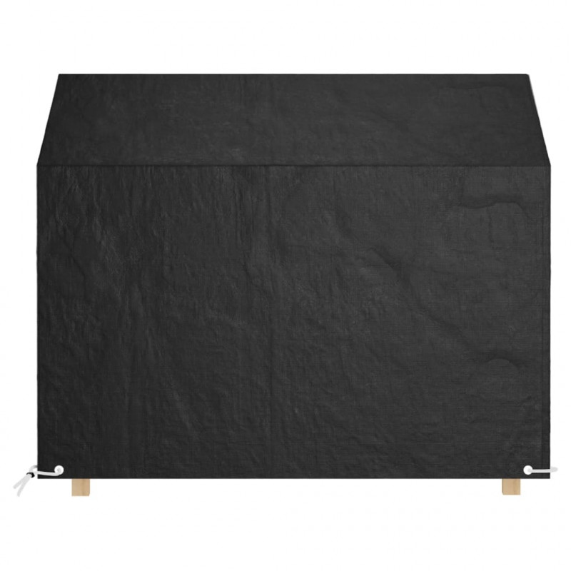 Pokrowce na ławki ogrodowe, 2 szt, 8 oczek, 160x70x70/88 cm, PE