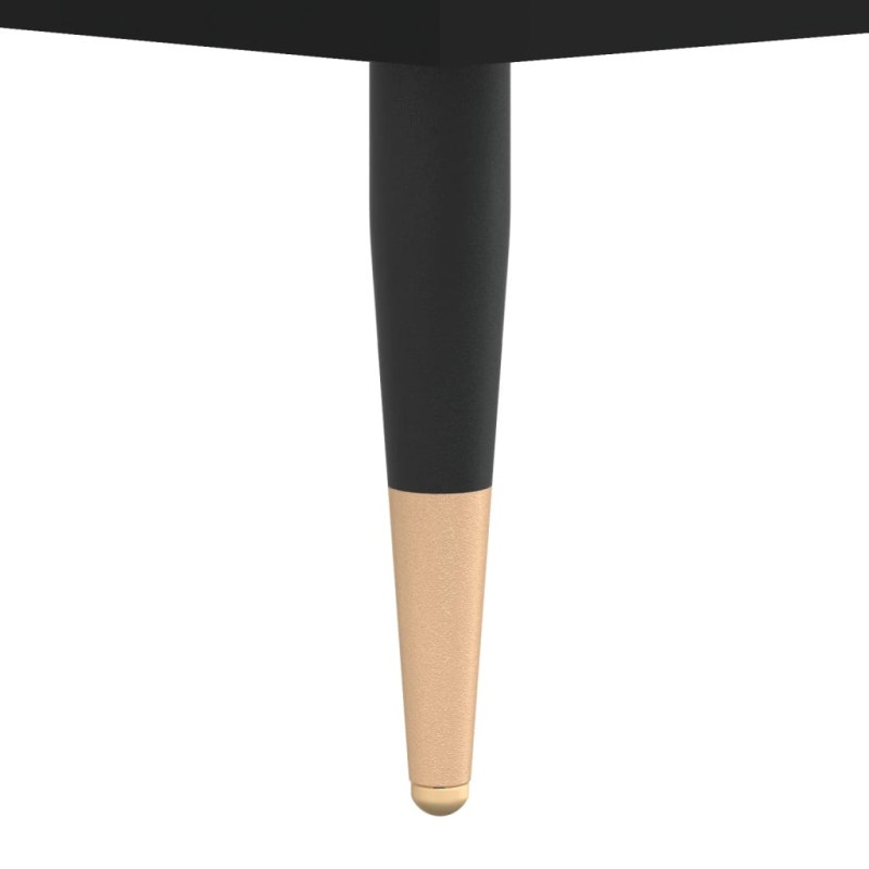 Stolik kawowy, czarny 100x50x45 cm, materiał drewnopochodny