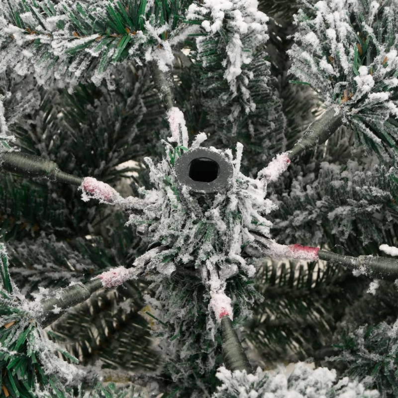 Sztuczna choinka zawiasowa, ośnieżona, 120 cm