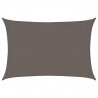 Żagiel przeciwsloneczny, 160 g/m², antracytowy, 2x3 m, HDPE