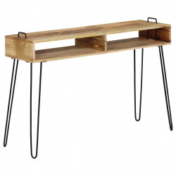 Stolik typu konsola z litego drewna mango, 115 x 35 x 76 cm