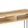 Stolik typu konsola z litego drewna mango, 115 x 35 x 76 cm