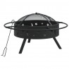 Palenisko z pogrzebaczem, 70 cm, XXL, stal