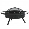 Palenisko z pogrzebaczem, 70 cm, XXL, stal