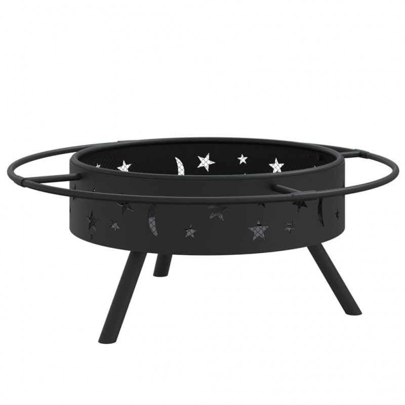 Palenisko z pogrzebaczem, 70 cm, XXL, stal