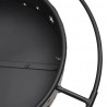 Palenisko z pogrzebaczem, 70 cm, XXL, stal