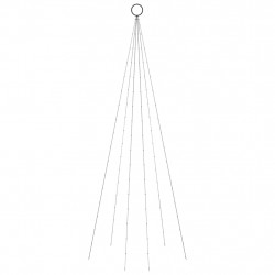 Choinka do montażu na maszcie, 108 niebieskich diod LED, 180 cm