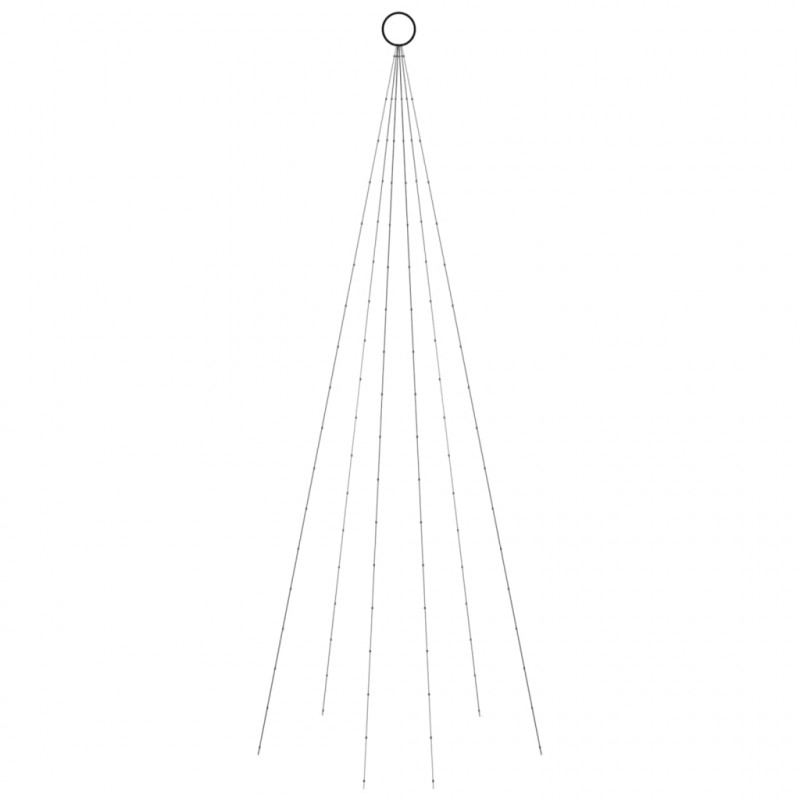 Choinka do montażu na maszcie, 108 niebieskich diod LED, 180 cm