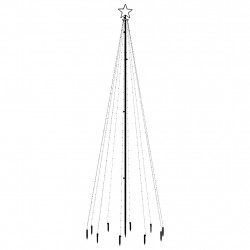 Choinka z kołkiem gruntowym, 310 zimnych białych LED, 300 cm