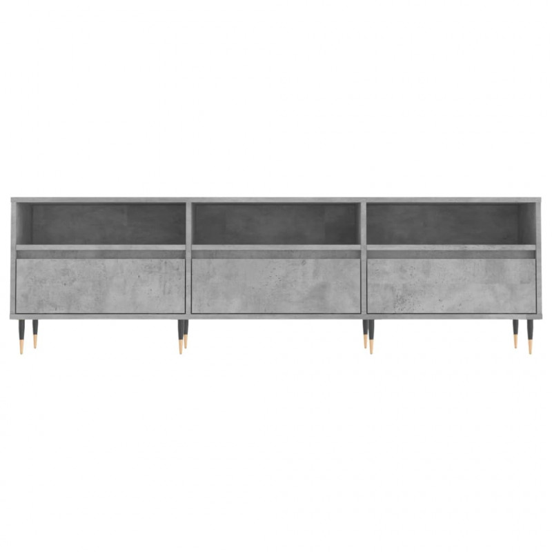 Szafka pod TV, szarość betonu, 150x30x44,5 cm