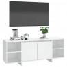 Szafka pod TV, biała, 130x35x50 cm, materiał drewnopochodny