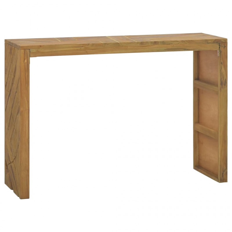 Stolik konsolowy, 110 x 35 x 75 cm, lite drewno tekowe