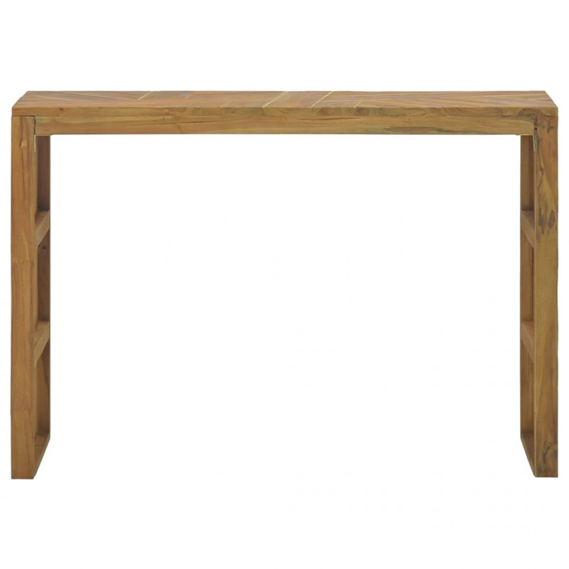 Stolik konsolowy, 110 x 35 x 75 cm, lite drewno tekowe