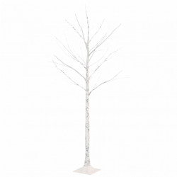 Brzoza z oświetleniem, 72 ciepłe białe LED, 150 cm