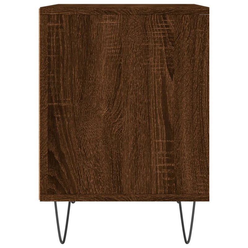 Szafki nocne, 2 szt., brązowy dąb, 40x35x50 cm