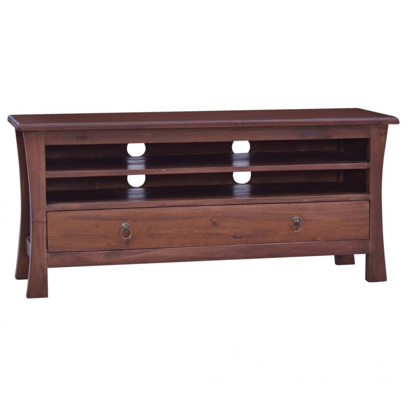 Szafka pod TV, klasyczny brąz, 100x30x45 cm, drewno mahoniowe