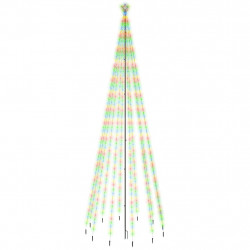 Choinka z kołkiem gruntowym, 732 kolorowe LED, 500 cm