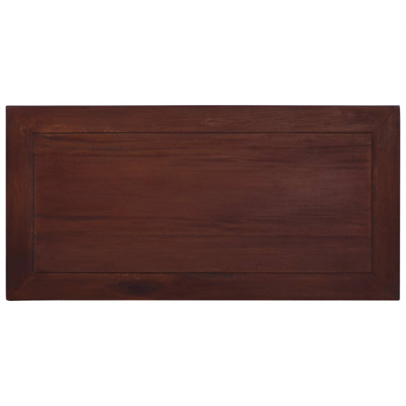 Stolik kawowy, klasyczny brąz, 100x50x30 cm, lity mahoń