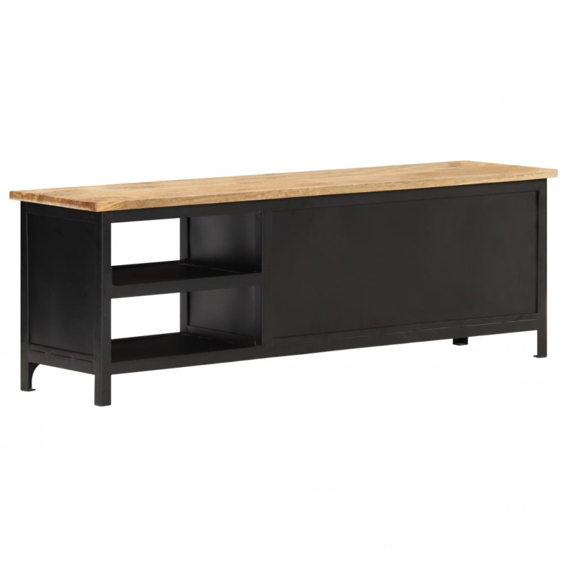Szafka pod telewizor, 120x30x40 cm, lite drewno mango