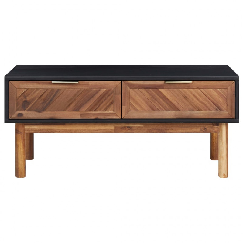 Stolik kawowy, 90x50x40 cm, lite drewno akacjowe i MDF