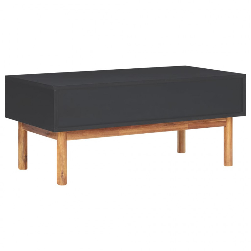 Stolik kawowy, 90x50x40 cm, lite drewno akacjowe i MDF