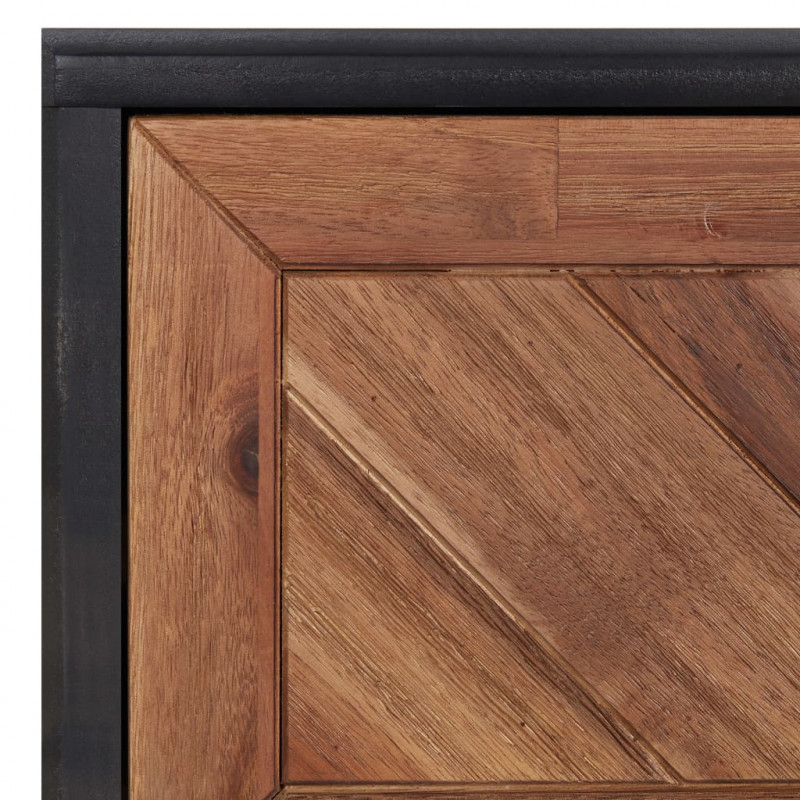 Stolik kawowy, 90x50x40 cm, lite drewno akacjowe i MDF