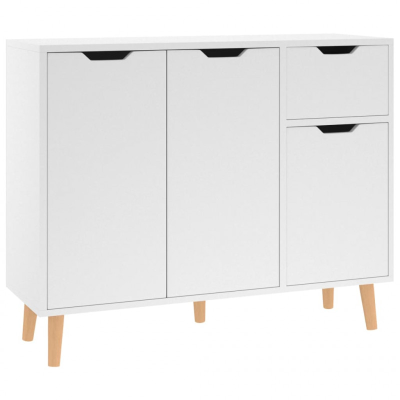 Szafka, biała, 90x30x72 cm, materiał drewnopochodny