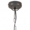 Industrialna lampa wisząca, szare żelazo i drewno, 35 cm, E27