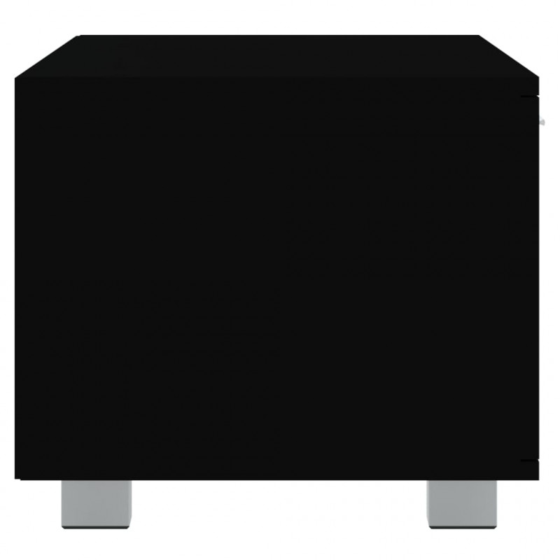 Szafka pod TV, czarna, 120x40,5x35 cm, materiał drewnopochodny