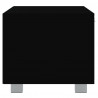 Szafka pod TV, czarna, 120x40,5x35 cm, materiał drewnopochodny