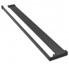 Półka ścienna do prysznica typu walk-in, czarna, 90 cm