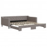 Sofa rozsuwana, kolor taupe, 100x200 cm, tkanina